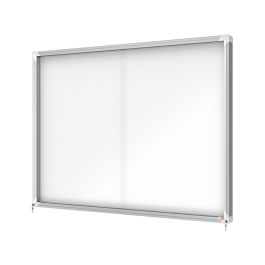 Vitrina De Anuncios Nobo Premium Plus Con Puerta Corredera Fondo Magnetico 18 X Din A4 Hojas 997x1412x54 mm