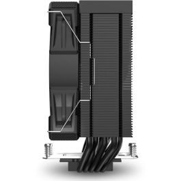 Sharkoon A50 Refrigerador de CPU de Torre Única con Ventilador 120mm, 5 Tubos de Calor, TDP 230W, Negro. Compatible con Zócalos.