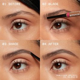 Nyx Professional Make Up Blade & Shade Nano Lápiz De Cejas #01-Ash Blonde Nyx Professional Make Up Blade & Shade Nano Lápiz De Cejas #01-Ash Blonde