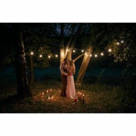 Lumisky LINK ME LIGHT Guirnalda de Luces Conectables Exterior - 10 Bombillas Filamento Vintage LED Blanco Cálido E27 - 5m