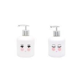 DKD Home Decor Dosificador Blanco Plateado Cristal y ABS 8 x 14 x 8 cm Capacidad 350ml (12 Unidades) Precio: 19.49999942. SKU: B18P3GXKZV