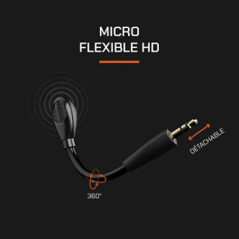 Nova Gaming Auriculares Borealis con cable para juegos - Micrófono desmontable, LED RGB - Negro - NOV3700527305837