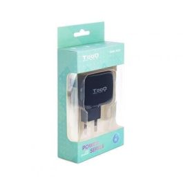TooQ TQWC-1S02 Cargador de Pared Dual USB 3.4A 17W con Tecnología Smart AI para Carga Rápida de Smartphone, Tablet, GPS Negro TooQ TQWC-1S02 Cargador de Pared Dual USB 3.4A 17W con Tecnología Smart AI para Carga Rápida de Smartphone, Tablet, GPS Negro