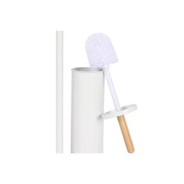 DKD Home Decor Portarrollos Soporte de Papel Higiénico de Baño de Pie Desmontable, Metal y Bambú Blanco Natural, 22x16x68 cm DKD Home Decor Portarrollos Soporte de Papel Higiénico de Baño de Pie Desmontable, Metal y Bambú Blanco Natural, 22x16x68 cm