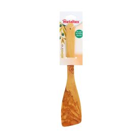 Metaltex Espátula curvada de madera de olivo 30 cm