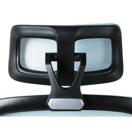 Q-connect Silla de Dirección Sorrento Malla Base Metálica Ruedas Premium, Color Azul Gris, Altura Máx. 1320 mm, Ancho 650 mm, Profundidad 600 mm