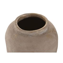 DKD Home Decor Ánfora Decorativa Urban de Cerámica Marrón Claro 25x38x25 cm (Pack 2 Unidades)