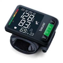 Beurer BC-87 Tensiómetro de Muñeca con Bluetooth y Pantalla XL para Medición Automática de Presión Arterial y Detección de Arritmias