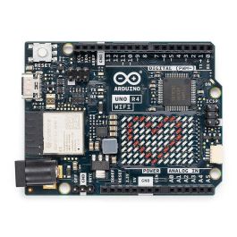 Arduino Placa de Desarrollo Arduino Uno R4 WiFi con ESP32-S3-Mini, Renesas RA4M1 Cortex-M4, 256KB Flash, 12x8 LED, Qwiic, 5V, Compatible con Shields R3 Precio: 40.49999954. SKU: B158YZFQM3