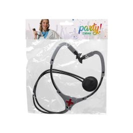 Estetoscopio Negro Con Detalle Rojo Para Disfraz De Médico Estetoscopio Negro Con Detalle Rojo Para Disfraz De Médico