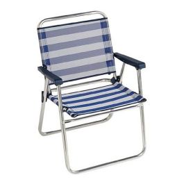 Silla playa aluminio fija con respaldo bajo color a rayas 57x78x57 cm Precio: 25.5899996. SKU: S2415383