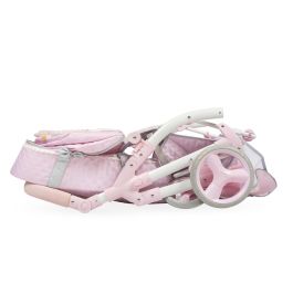 Decuevas Coche de Muñeca 3x1 Plegable Sophie para Muñecas hasta 48 cm - Edad 3+ Años, Material: Metal, Plástico, Poliéster