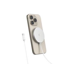 Cargador Inalámbrico KSIX MagniBoost Blanco Cargador Inalámbrico KSIX MagniBoost Blanco