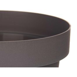 Maceta de plástico gris Ibergarden 14 cm diámetro (12 Unidades)