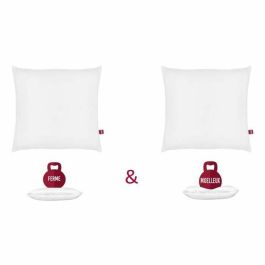 Abeil Set de 2 Almohadas Doble Comodidad y Firmeza (Suave 550g / Firme 650g) 100% Algodón 60x60cm Oeko-Tex