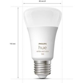 Philips Hue White and Color Ambiance, Bulbs E27, 75W, Bluetooth, trabaja con Alexa, Google y HomeKit