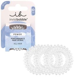 Invisibobble Goma de pelo POWER #crystal clear 3 u
