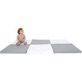 Alfombra de juego XL - CANDIDE - Escalable 5 en 1 - Gris / Estrellas