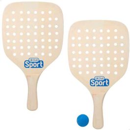 Palas playa madera 22x1x39 cm con funda aktive sport - modelos surtidos Palas playa madera 22x1x39 cm con funda aktive sport - modelos surtidos