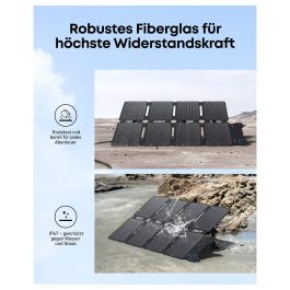 Anker SOLIX 100W Panel Solar Plegable Monocristalino Negro IP67