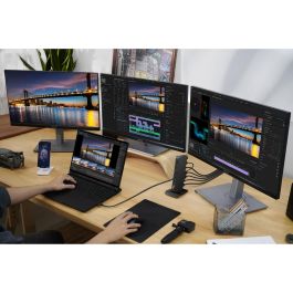 ASUS DC500 Triple 4K Thunderbolt 4 Dock USB-C con 96W Power Delivery, Soporte para 3 Monitores y Lector de Tarjetas