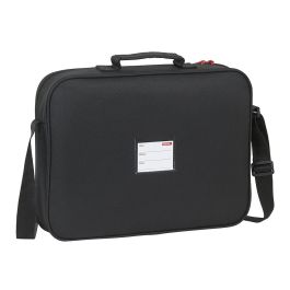 Cartera Escolar Atlético Madrid Negro (38 x 28 x 6 cm)