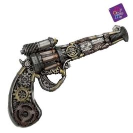 My Other Me Revolver Steampunk de Foam - Juguete de Pistola Cosplay Multicolor para Niños +3 Años, Ideal para Disfraces 31x18 cm