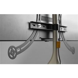 One For All WM7472 Soporte para TV Tipo Trípode Giratorio 360°, para Pantallas de 32'' a 65'', Diseño Elegante con Patas de Madera