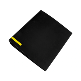 Liderpapel Archivador A4 Color System Forrado Negro Lomo 80mm Compresor Metálico con Ollao