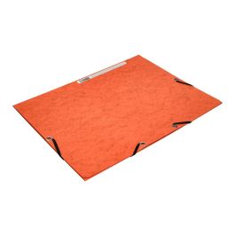 Carpeta Q-Connect Gomas Kf02170 Carton Simil-Prespan Solapas 320x243 mm Naranja