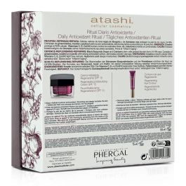 Atashi Ritual Antioxidante Hidratante Facial Estuche 2 Piezas Crema Facial 50ml + Contorno de Ojos 15ml Cuidado Celular Antiedad