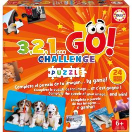 Educa 19390 3,2,1 Go Challenge: Puzzle Juego de Agudeza Visual, Busca 6 Piezas entre 144, para Niños +6 Años