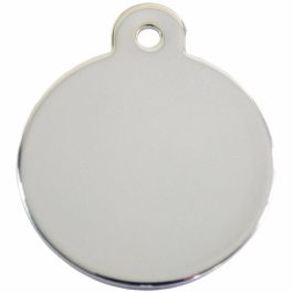 Placa identificativa para collar Imarc Circle Plateado