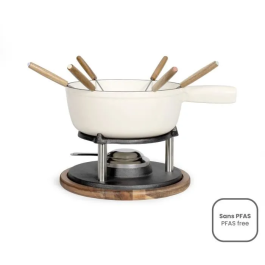 Livoo MEN426C Juego de Fondue Tradicional 2,6L para 6 Personas, Hierro Fundido Esmaltado, Apto para Todo Tipo de Fuegos, Incluye 6 Tenedores Precio: 78.88999987. SKU: B1DEXMTVGH