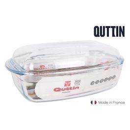 Cacerola de Vidrio Rectangular con Tapa Quttin 4.4L + 2.3L (3 Unidades) Precio: 50.58999957. SKU: B13FTECH92