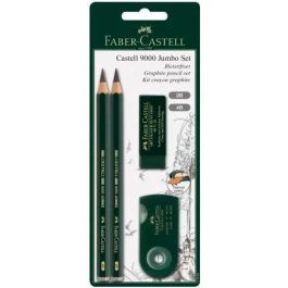 Faber Castell Lápices de Dibujo Jumbo 9000 Set Negro Blister 4 Piezas 5 Grados de Dureza HB, 2B, 4B, 6B, 8B Precio: 6.50000021. SKU: B16S6RLCKX