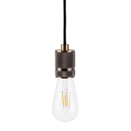 Portalámpara E27 de Cobre Negro Estilo Retro Vintage SKD-L009
