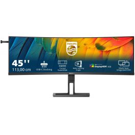 Philips 45B1U6900C Monitor Profesional Curvo SuperWide 44.5" Dual QHD (5120x1440) USB-C 100W KVM HDR400 Altavoces Negro