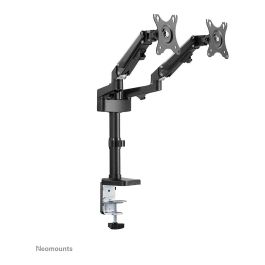 Neomounts DS70-750BL2 Soporte de Escritorio para Monitor de 17-27 Pulgadas con Resorte de Gas y Pinza/Atornillado, Negro
