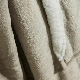 Today TOD3574641255527 Sudadera polar a cuadros de manga larga con bolsillo - Beige 70 x 87 cm