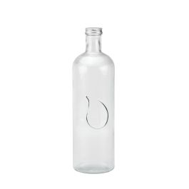 La Mediterranea Botella de Vidrio con Tapón de Metal 1.6L - 9.8 x 32.9 x 9.8 cm