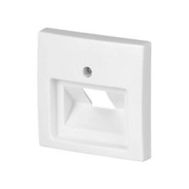 Busch-Jaeger 1803-914 Placa Frontal RJ-45 Blanco IP20, 1 Módulo para Sistemas Busch-Balance SI, Termoplástico 55x55 mm