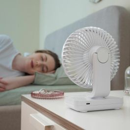 Ventilador de Escritorio Recargable Fanrec InnovaGoods Ø5,4'' 3600 mAh / 13,3 W Ventilador de Escritorio Recargable Fanrec InnovaGoods Ø5,4'' 3600 mAh / 13,3 W