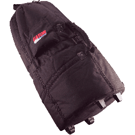 Gator Funda para Conga Nylon con Ruedas - Percusión Profesional Negra - Nailon y Espuma - 431.8x431.8x736.6 mm
