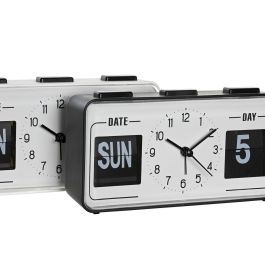 Reloj Despertador Basicos DKD Home Decor Blanco Negro 5 x 9 x 17 cm (2 Unidades) Reloj Despertador Basicos DKD Home Decor Blanco Negro 5 x 9 x 17 cm (2 Unidades)