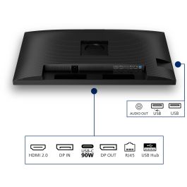 Philips 32B2U3601/00 Monitor de 31.5" Quad HD IPS 4 ms Negro