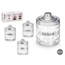 Set 3 Tarros Vidrio Tapa Aluminio 350Ml Vivalto 26X11CM (12 Unidades) Precio: 37.59000036. SKU: B168PNDQH5