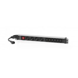 Salicru Regleta Rack 19 Pulgadas SPS PDU 4F+6F SCH+C13/C14, 10A, Protección Infantil, IP20