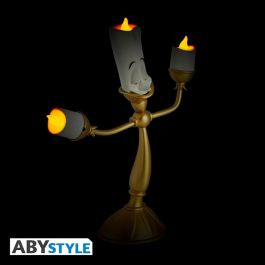 ABYstyle Lámpara Réplica Disney La Bella y la Bestia Lumière Poliresina LED 24x9x31cm Decorativa Colección