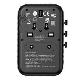 Verbatim Adaptador Universal De Viaje con 2 USB-C y 2 USB-A, Carga Rápida, Compatible con 180 Países